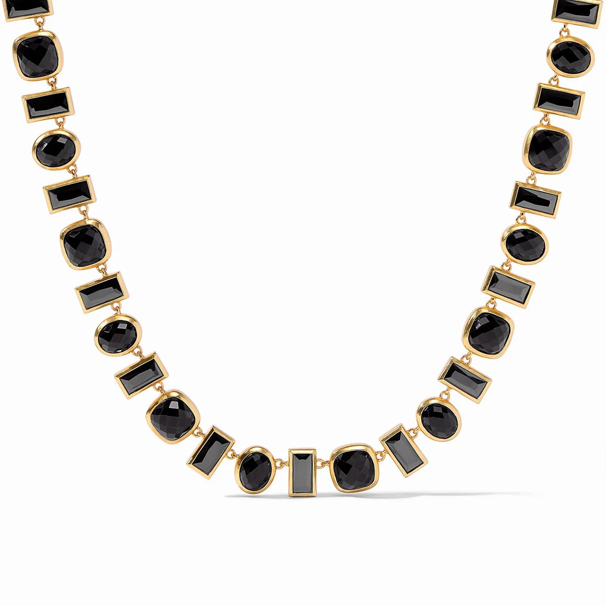 Antonia Tennis Necklace- Black