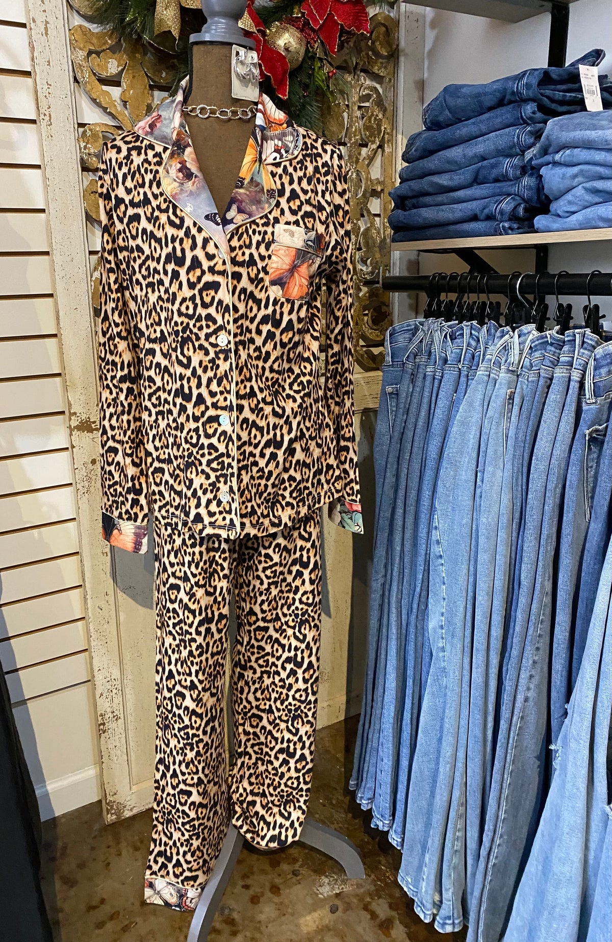 Carly PJ set-Bellina Leopard