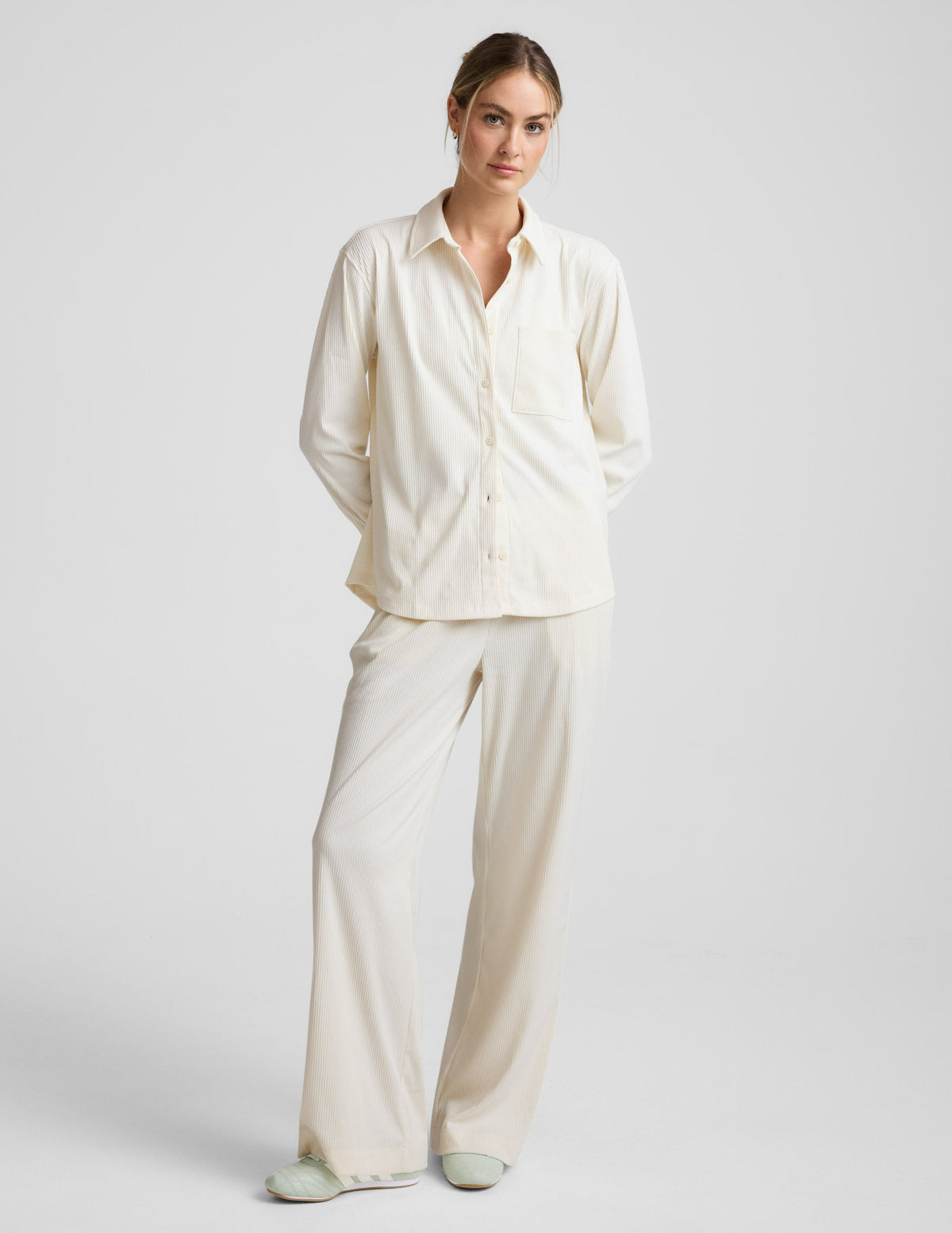 Breathe Easy Comfort Cord Button Up