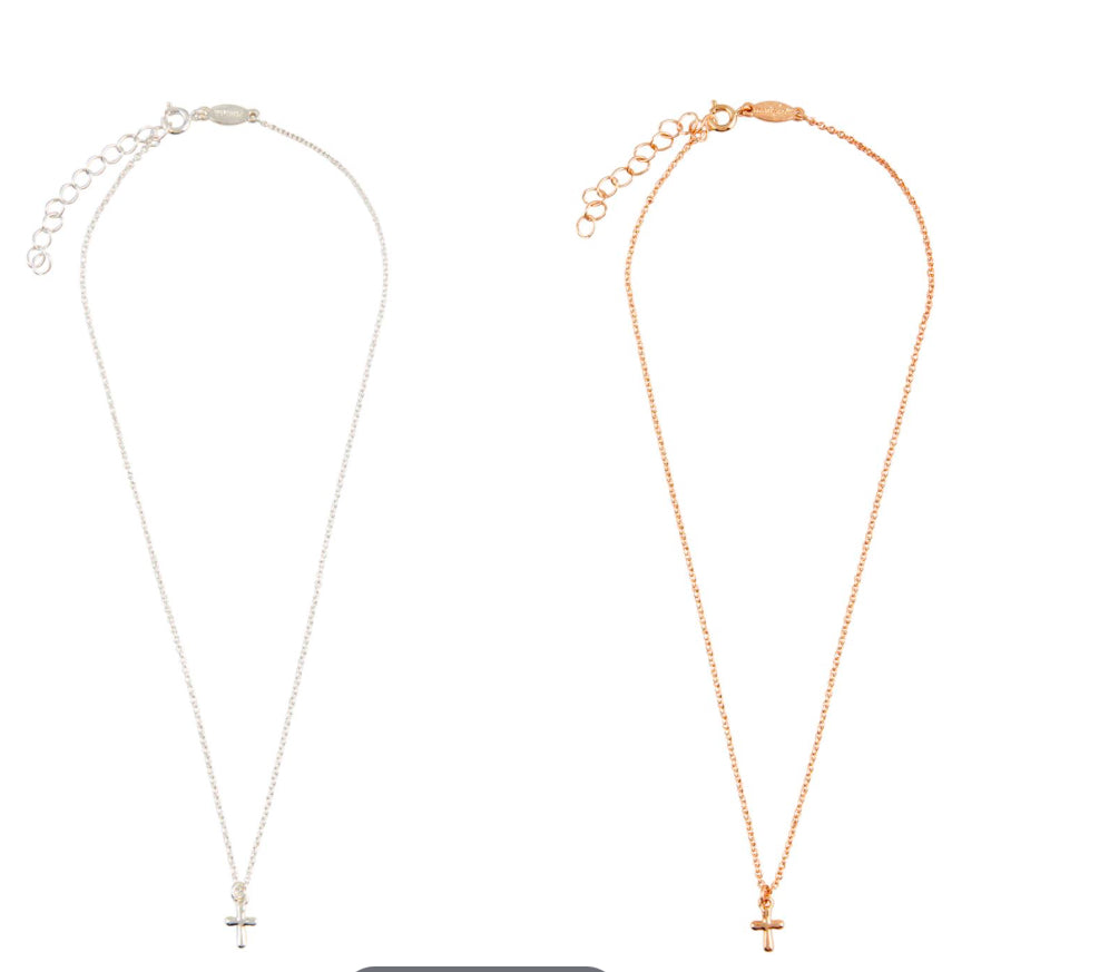Boxed cross necklace-Child