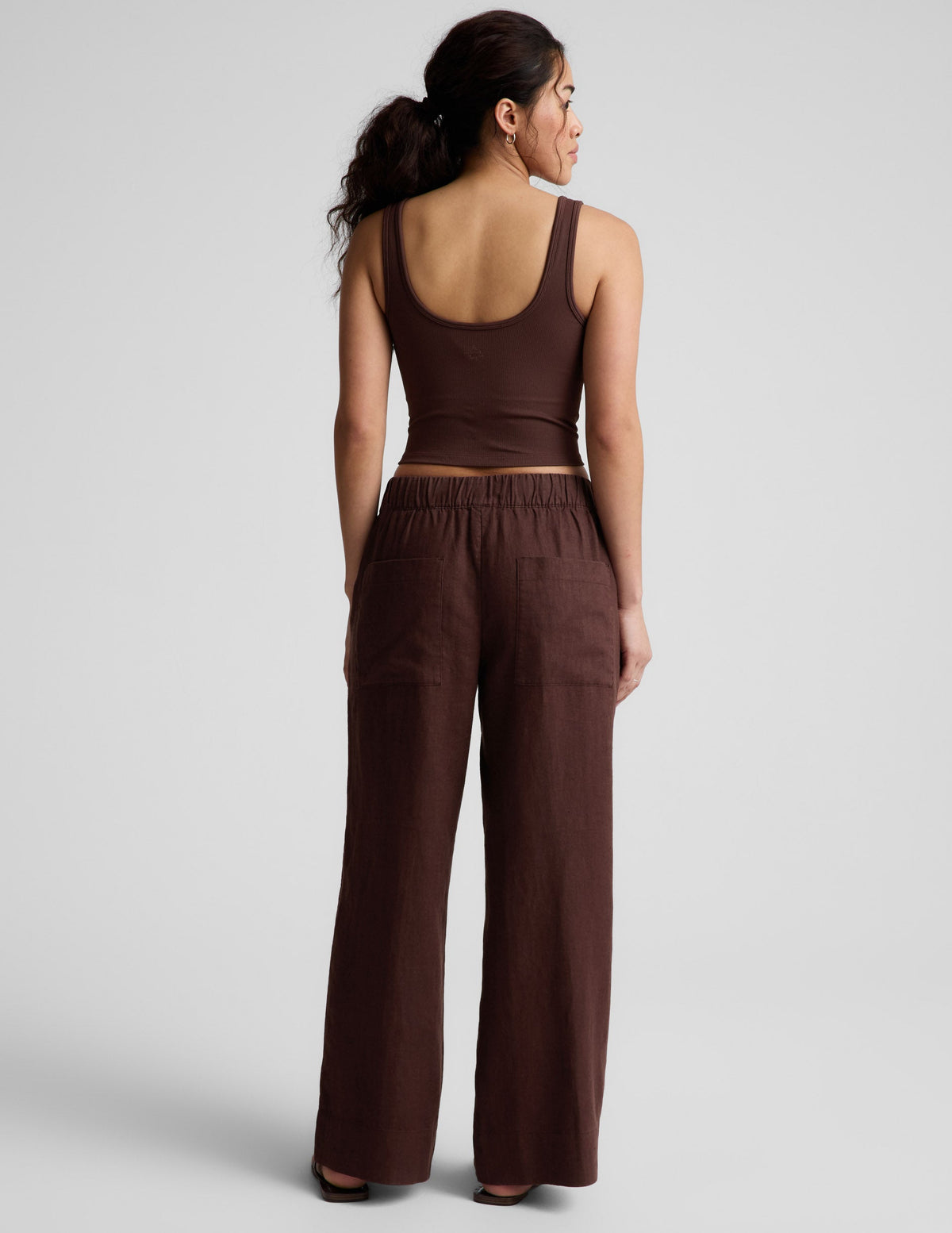 SoftWash Linen Easy Wide Leg Pant 29"