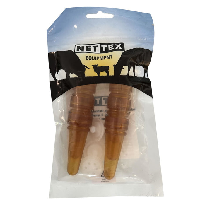 Nettex: Feeder Bucket 6 Spare Teat & Valve Assembly Pack