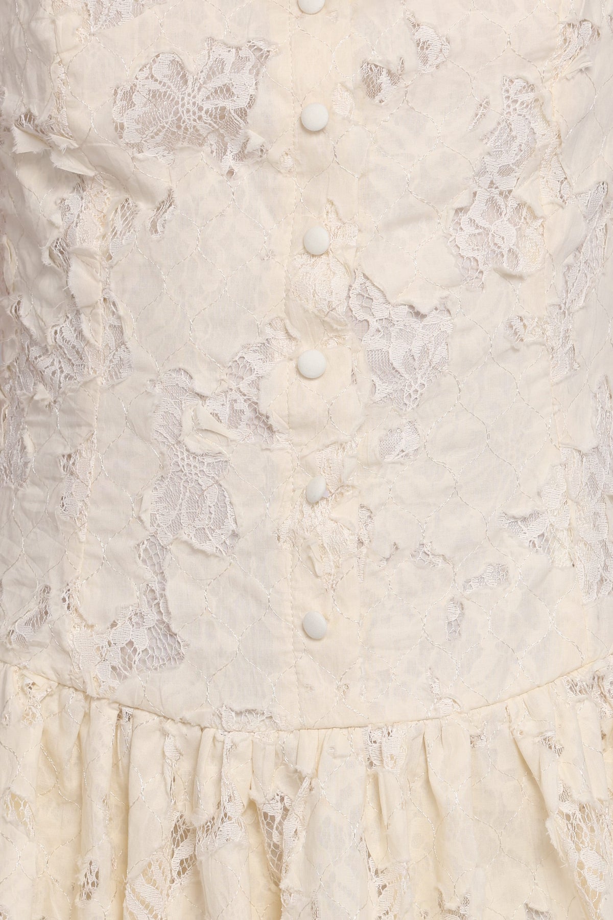 Briar Lace Mini Dress - Cream