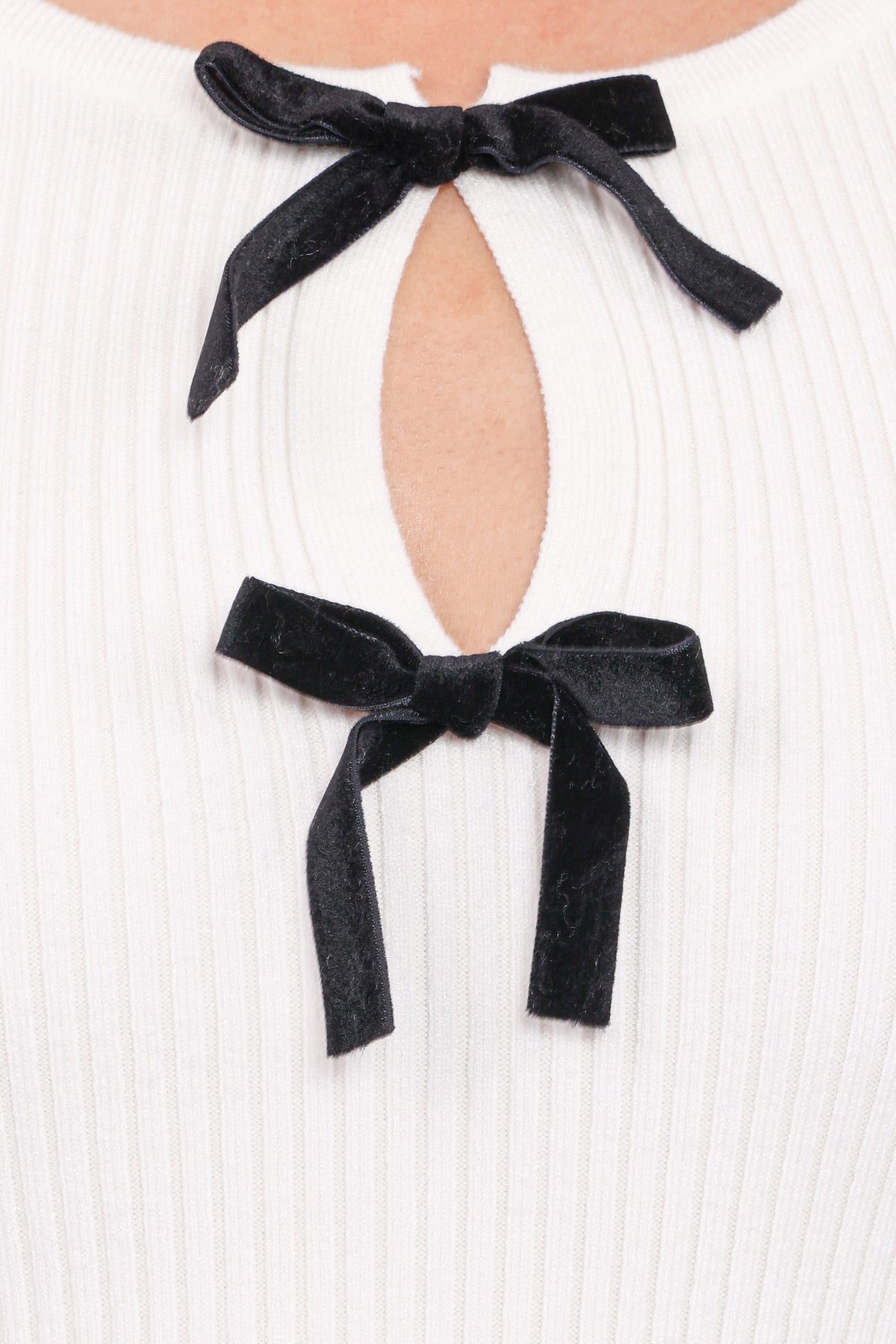 Elba Knit Top - White