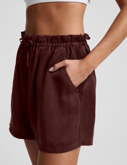Sunkissed Cupro Drawstring Short
