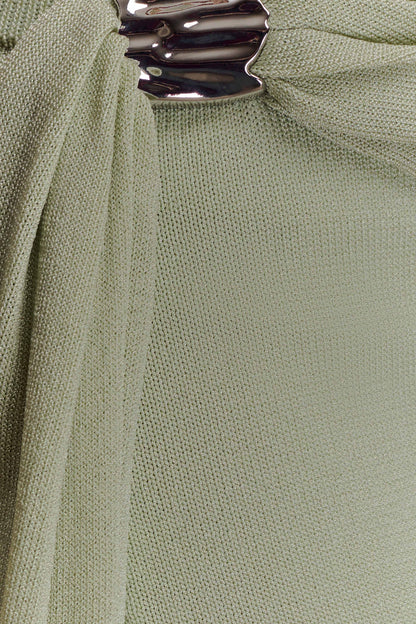 Bowie Low Rise Knit Maxi Skirt - Pastel Green