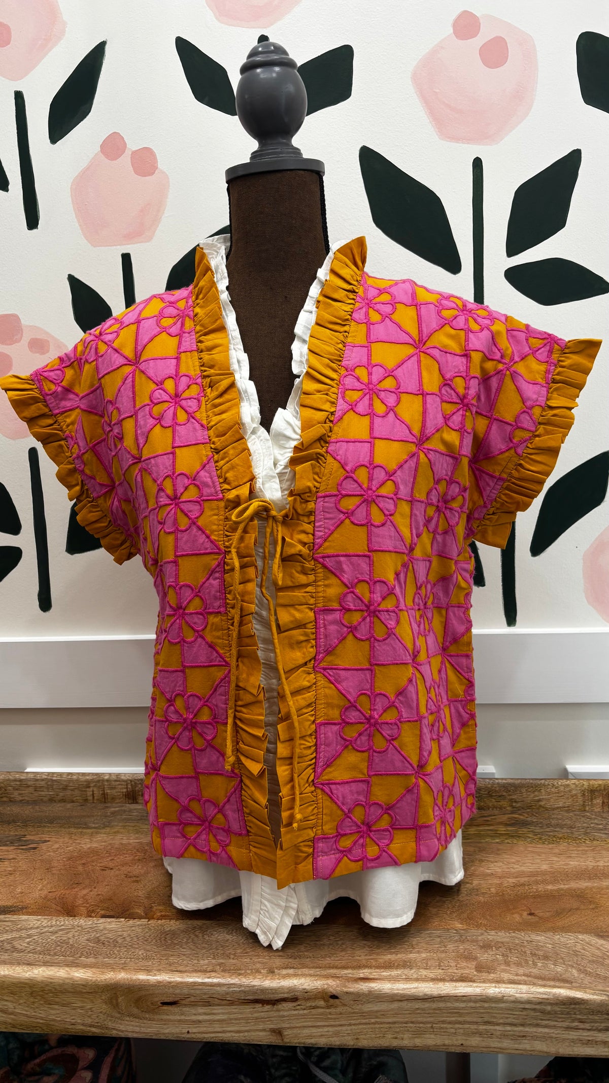 Appliqued vest