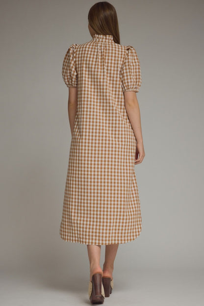 Carmel plaid dress
