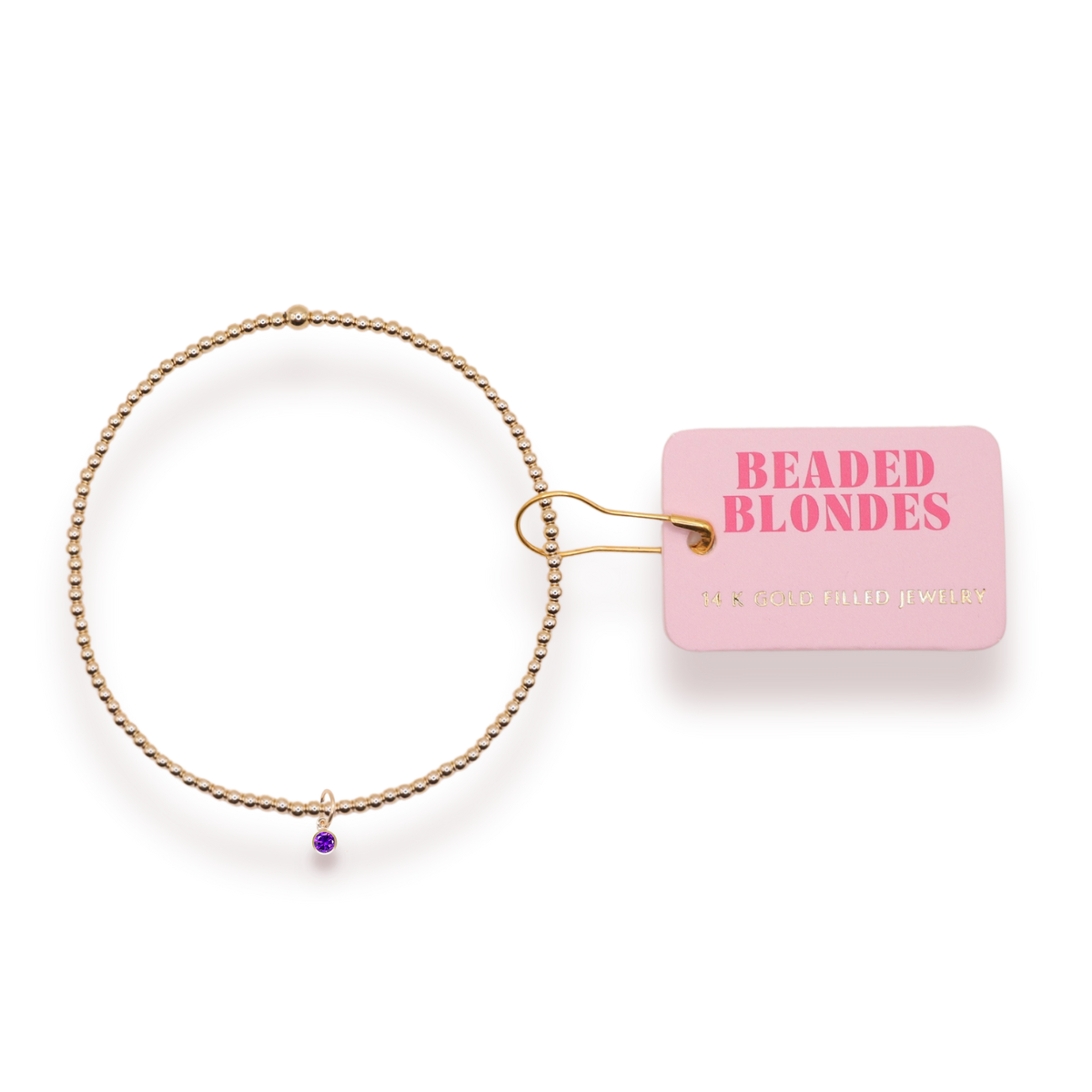 Birthstone Charm Bracelets: Extended 7.25 inch