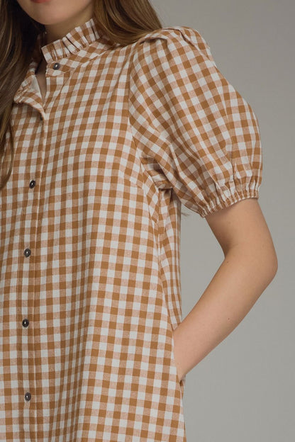 Carmel plaid dress