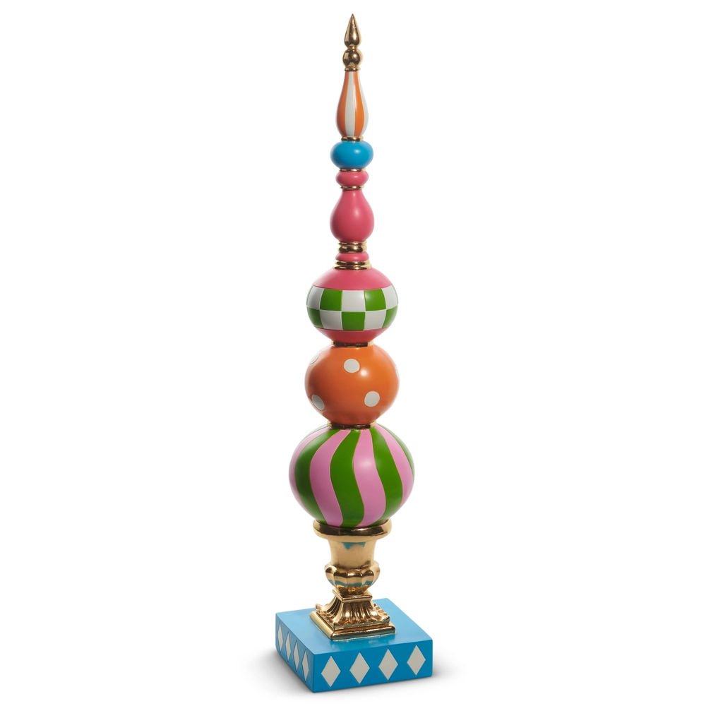 52” multicolor finial