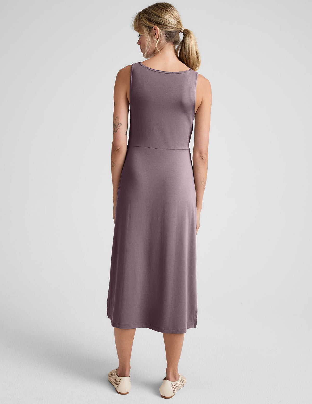 Rotation Side Twist Midi Dress