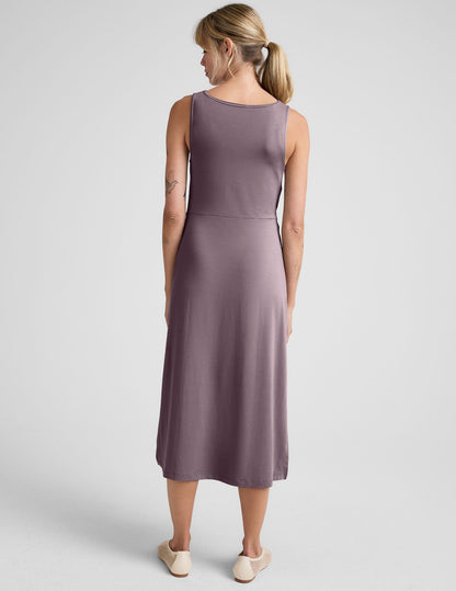 Rotation Side Twist Midi Dress