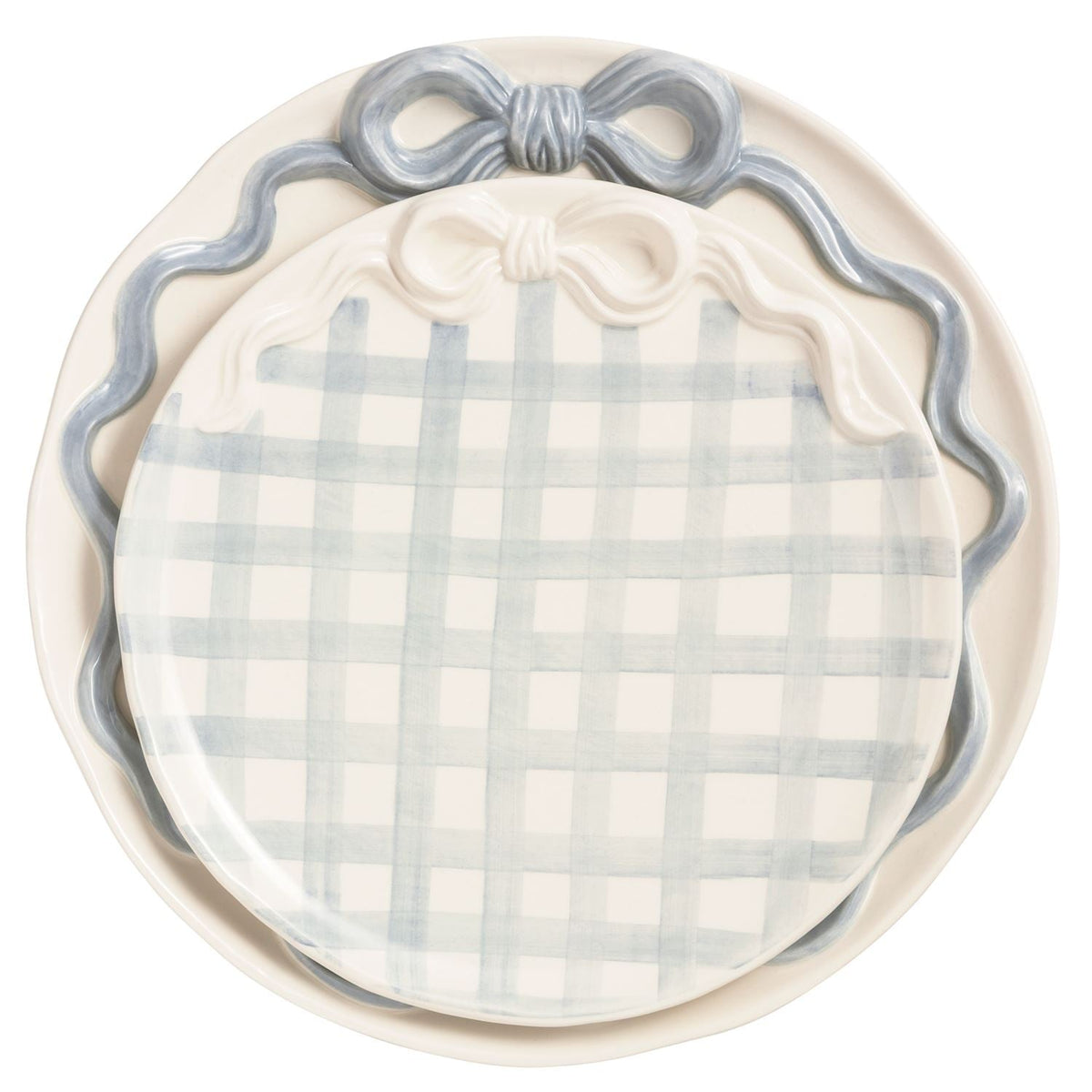 Bow nested platter set