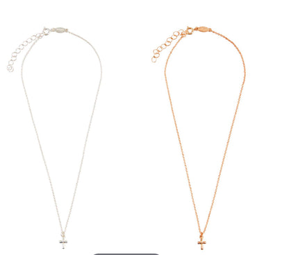 Boxed cross necklace-Child