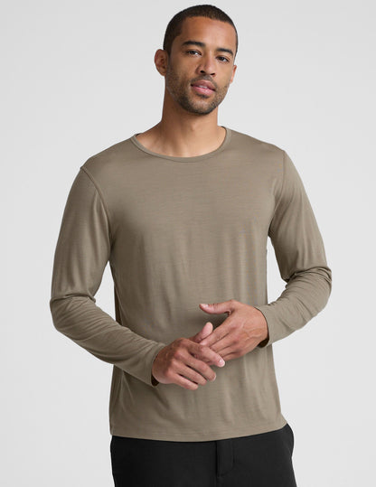 Merino Wool Men's Long Sleeve Crew