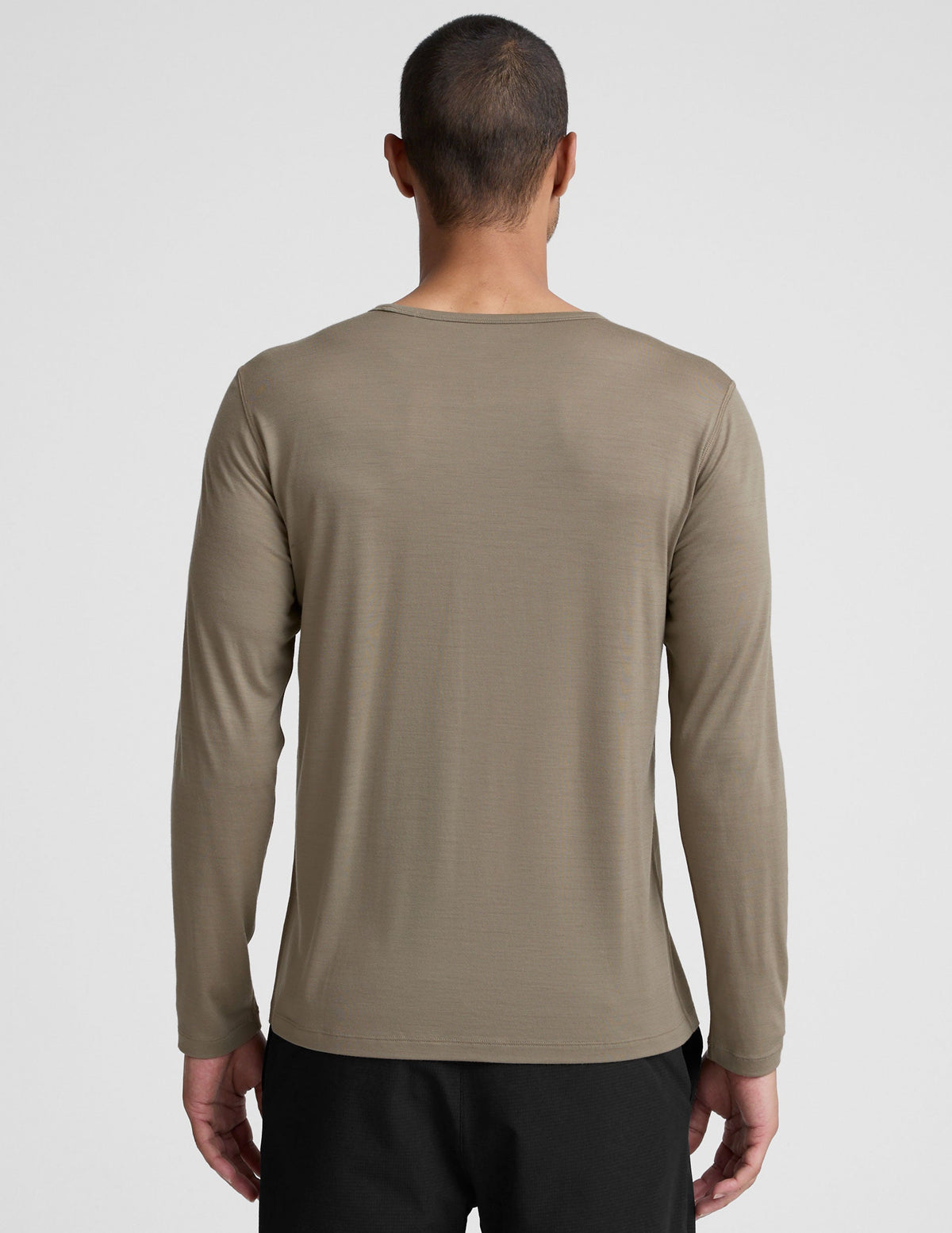 Merino Wool Men's Long Sleeve Crew