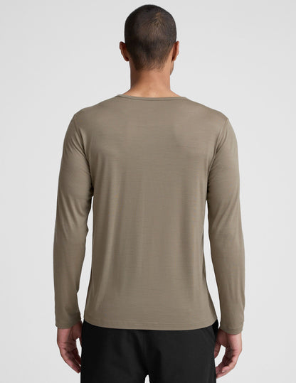 Merino Wool Men's Long Sleeve Crew