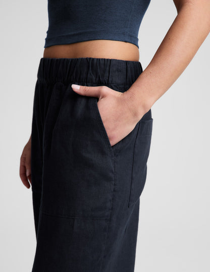 SoftWash Linen Easy Wide Leg Pant 29"