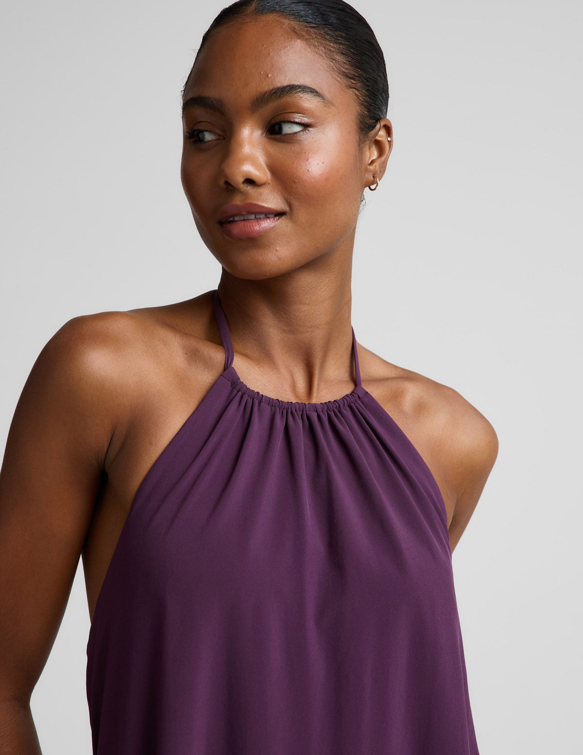 Go With The Flow Halter Dress