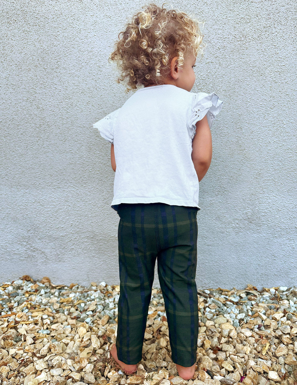 Dark Olive Preppy Plaid SoftMark Toddler Legging