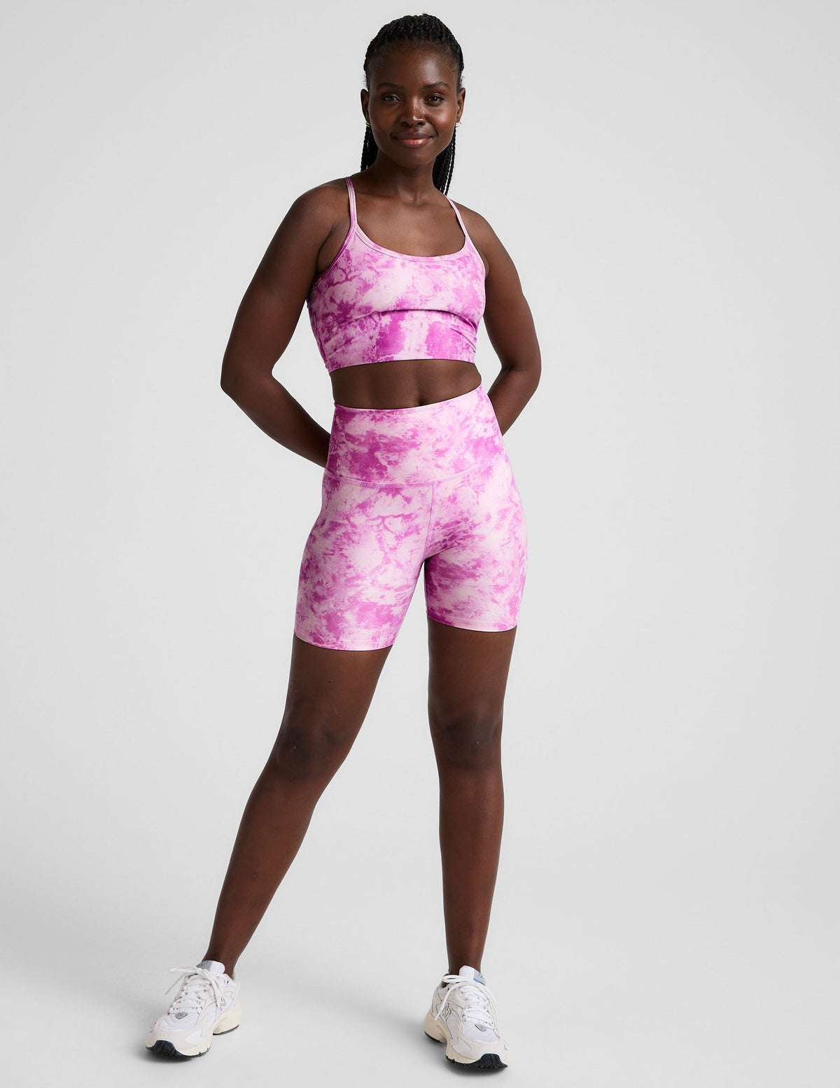 Sunset Violet Icedye SoftMark Keep Pace Biker Short