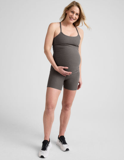 Spacedye™ Keep Pace 5" Maternity Pocket Biker Short