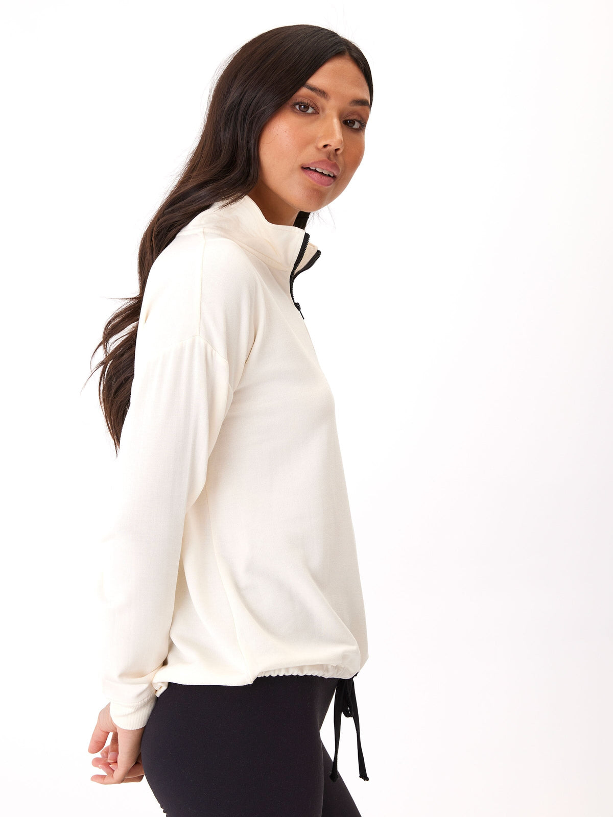 Nyla Feather Fleece Half Zip Pullover