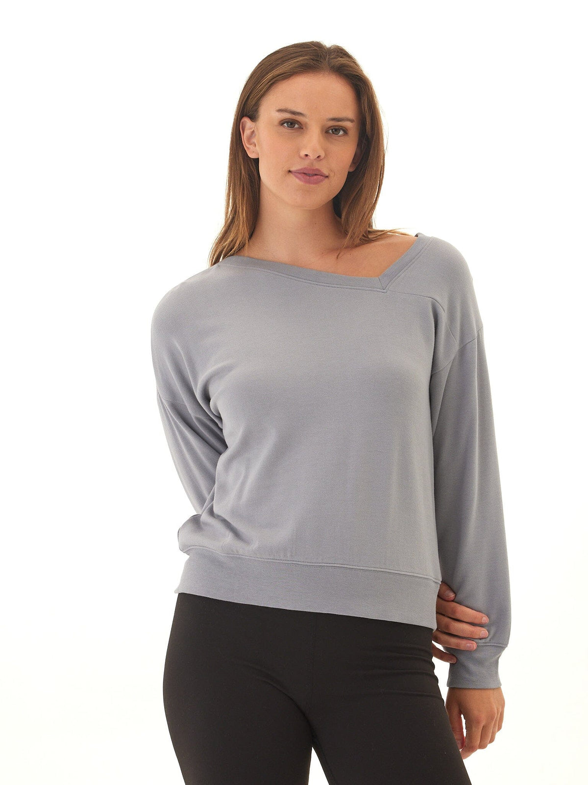 Merida Feather Fleece Asymmetrical Pullover