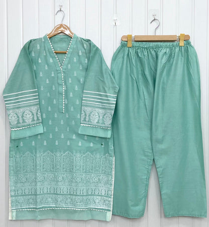 Bareeze Block Printed | Cotton D-735