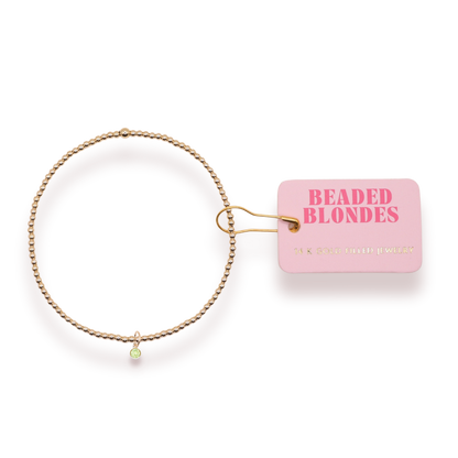Birthstone Charm Bracelets: Petite 6.25 inch