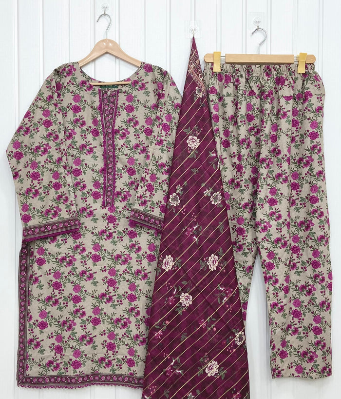 Bin Saeed 3PC | Lawn D-724