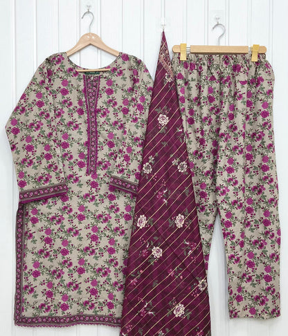 Bin Saeed 3PC | Lawn D-724