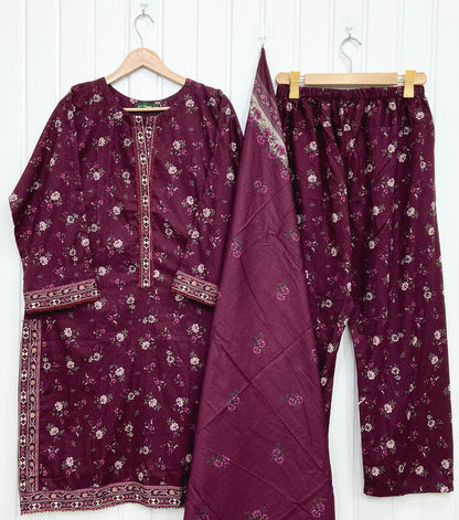 Bin Saeed 3PC | Lawn D-724