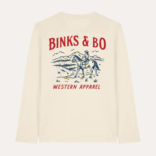 Binks & Bo Western Apparel Long Sleeve T-Shirts - Natural