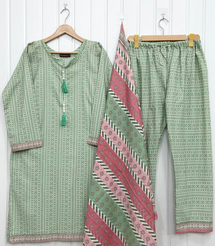 Binsaeed Lawn | 3PC D-745