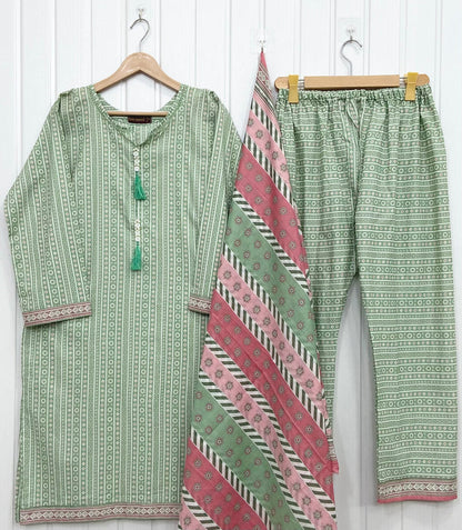 Binsaeed Lawn | 3PC D-745