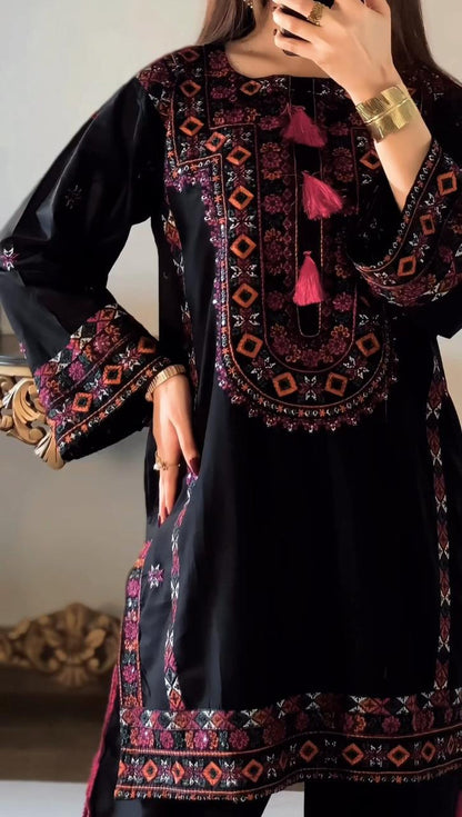 Black Balochi (Cotton) (Hit Code) D-338