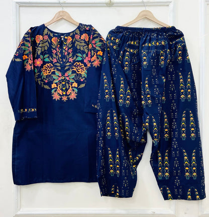 Block Printed Farshi | 2PC Lawn D-634