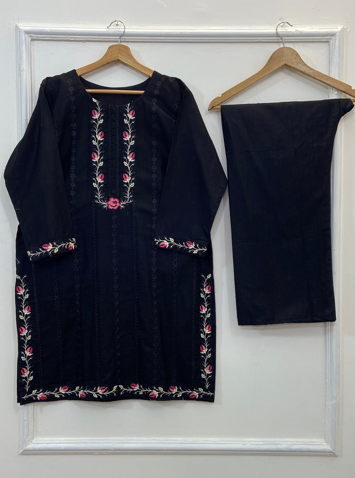 Decent Embroidered 2PC (Khaddar) D-153