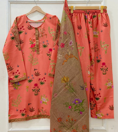 Eid Edit | 3PC Bana Dora Silk D-617