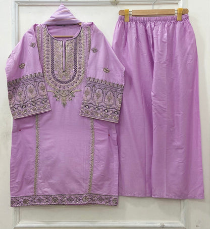 Embroidered | 3PC Cotton Lawn D-667