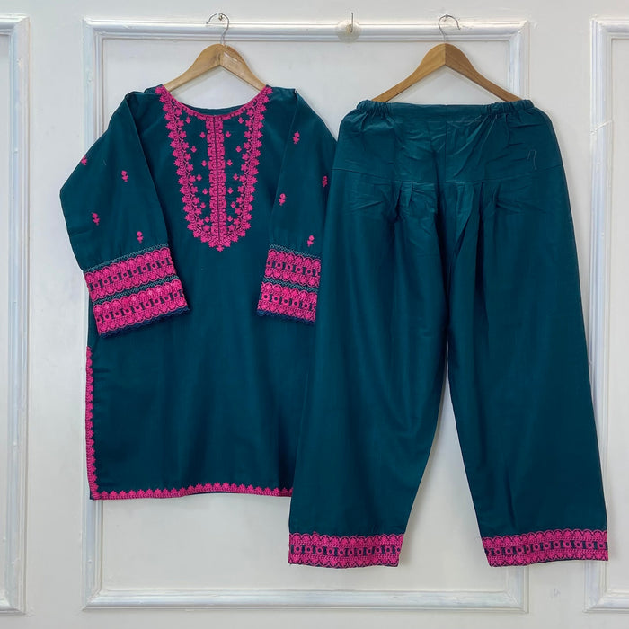 Embroidered Farshi Style 2PC (Khaddar) D-252