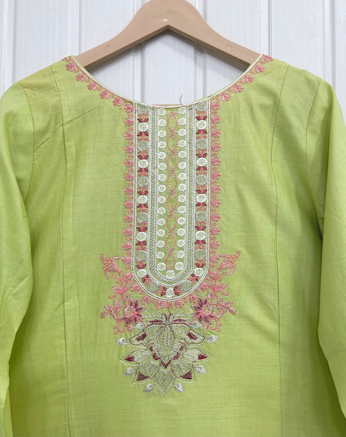 Embroidered | Long 2PC D-762