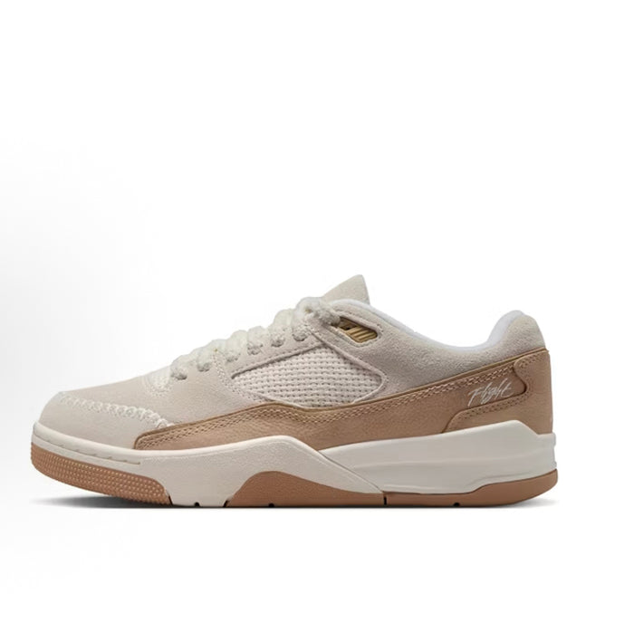Nike Flight Court SE sneakers, beige mesh with brown side panel and white sole