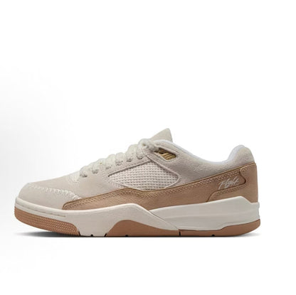 Nike Flight Court SE sneakers, beige mesh with brown side panel and white sole