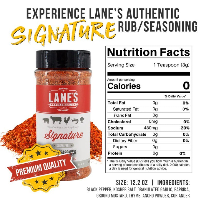 Lane's BBQ 'Signature' Rub (12.2oz) 345g