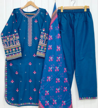 Long Embroidered | 3PC D-860