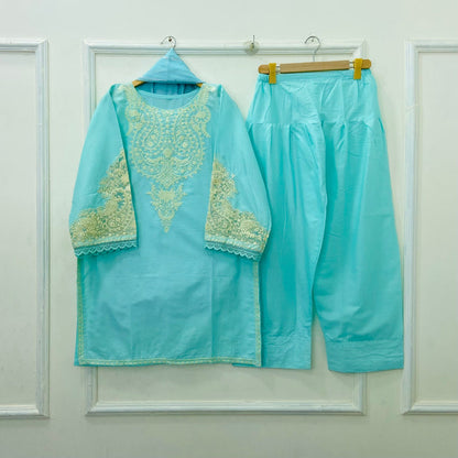 Maria.B Embroidered | 3PC Cotton D-438