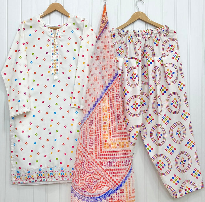 Multi Polka | Farshi 3PC D-861